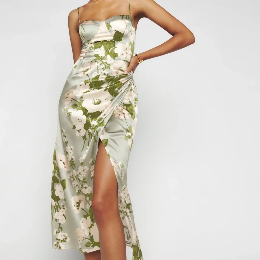Reformation Marguerite Silk Dress - Picture 1 of 6